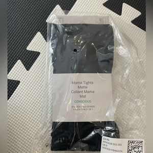 H&M black maternity tights